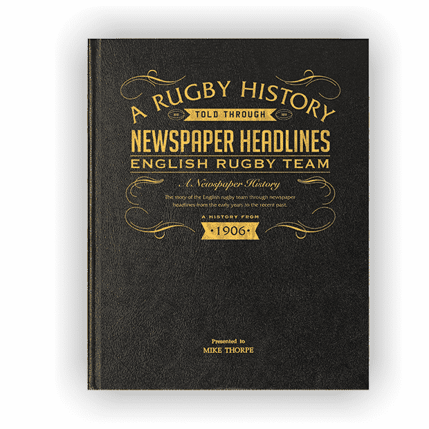 English Rugby Newspaper Book